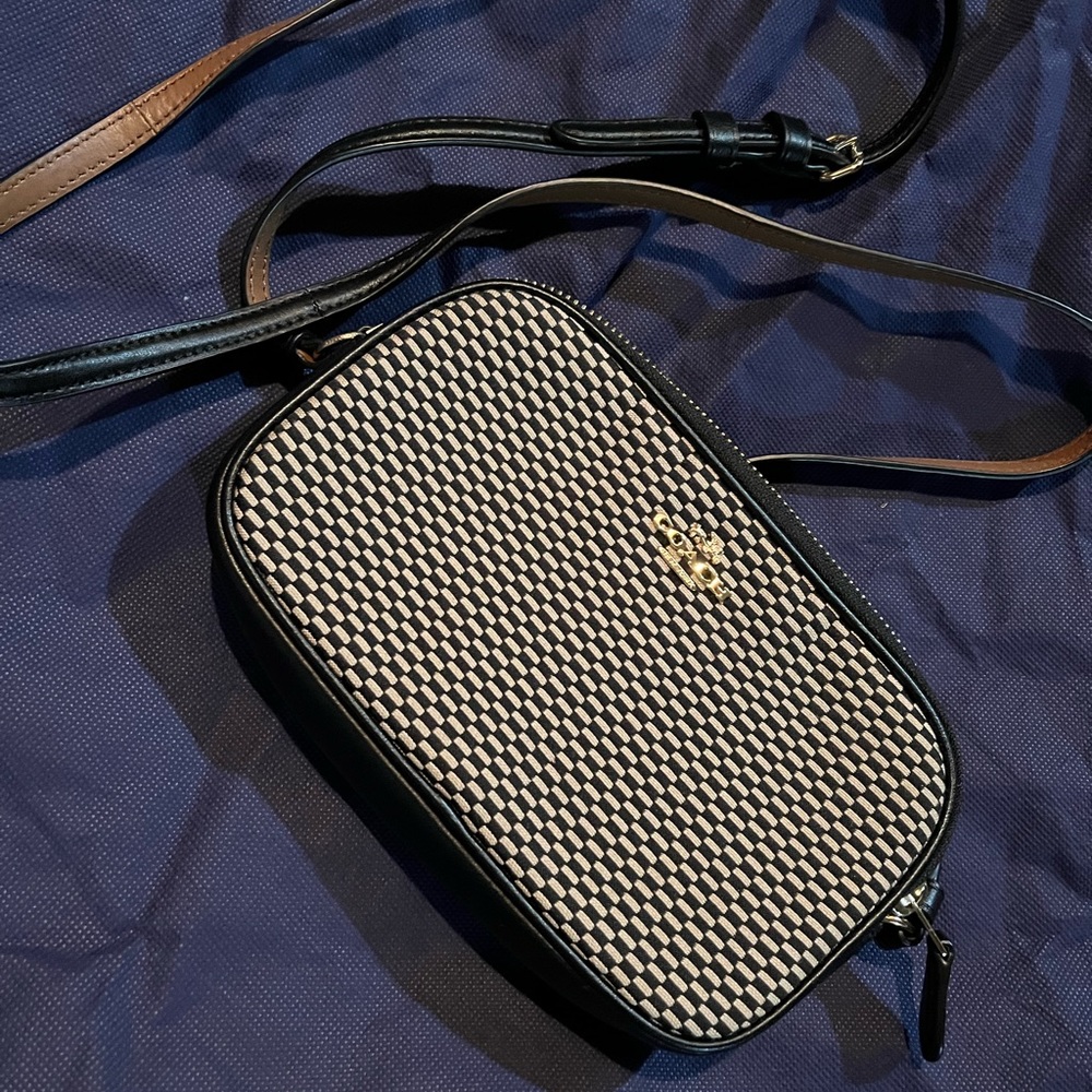 Coach Black and Tan Crossbody Bag